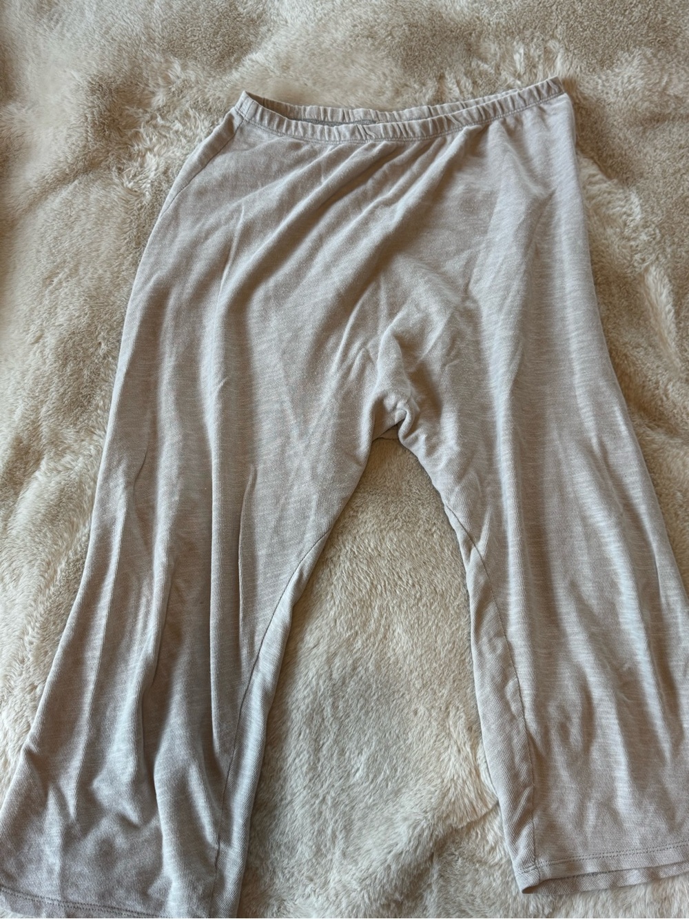 Ripple Light Gray Cropped Wide-Leg Pants - Women's Ankle & Cropped